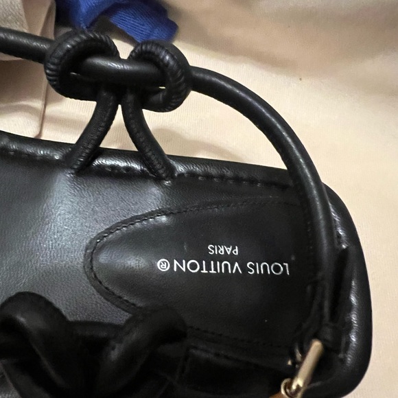 🖤🖤Louis Vuitton 🖤🖤 Black Leather Sandals - Picture 5 of 6